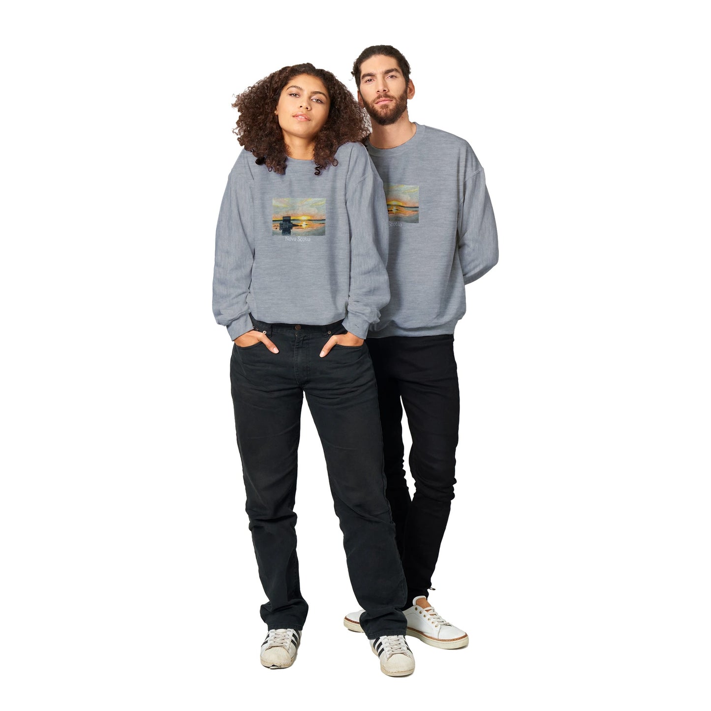 Blue Rocks Sunset - Unisex Crewneck Sweatshirt